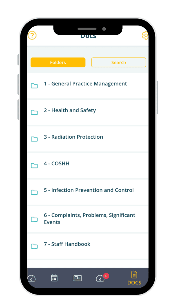 iComply mobile app activities screenshot