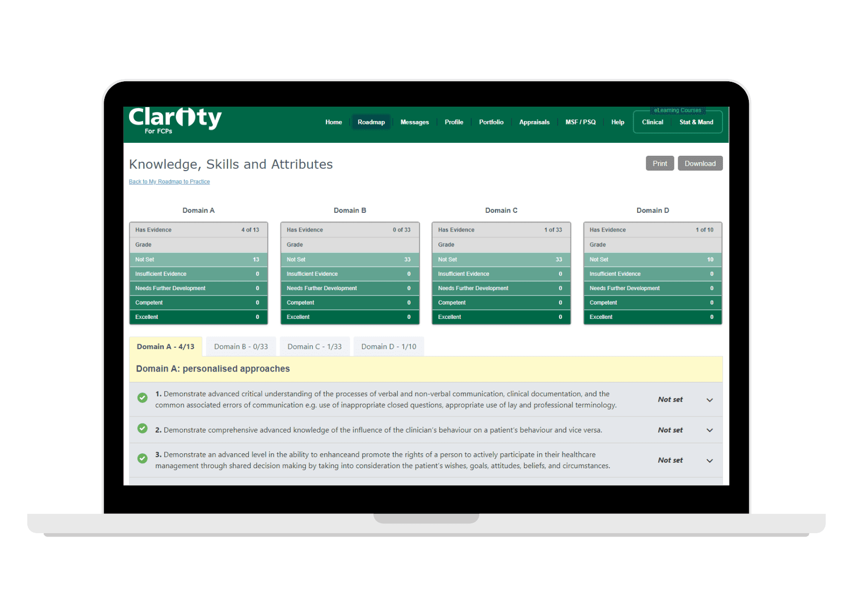 Clarity Software for First Contact Practitioners